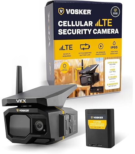 Amazon.com: Vosker VKX Construction 4G LTE Solar Cellular Security